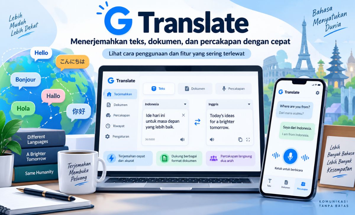G Translate untuk Terjemahan Cepat, Begini Cara Memakainya